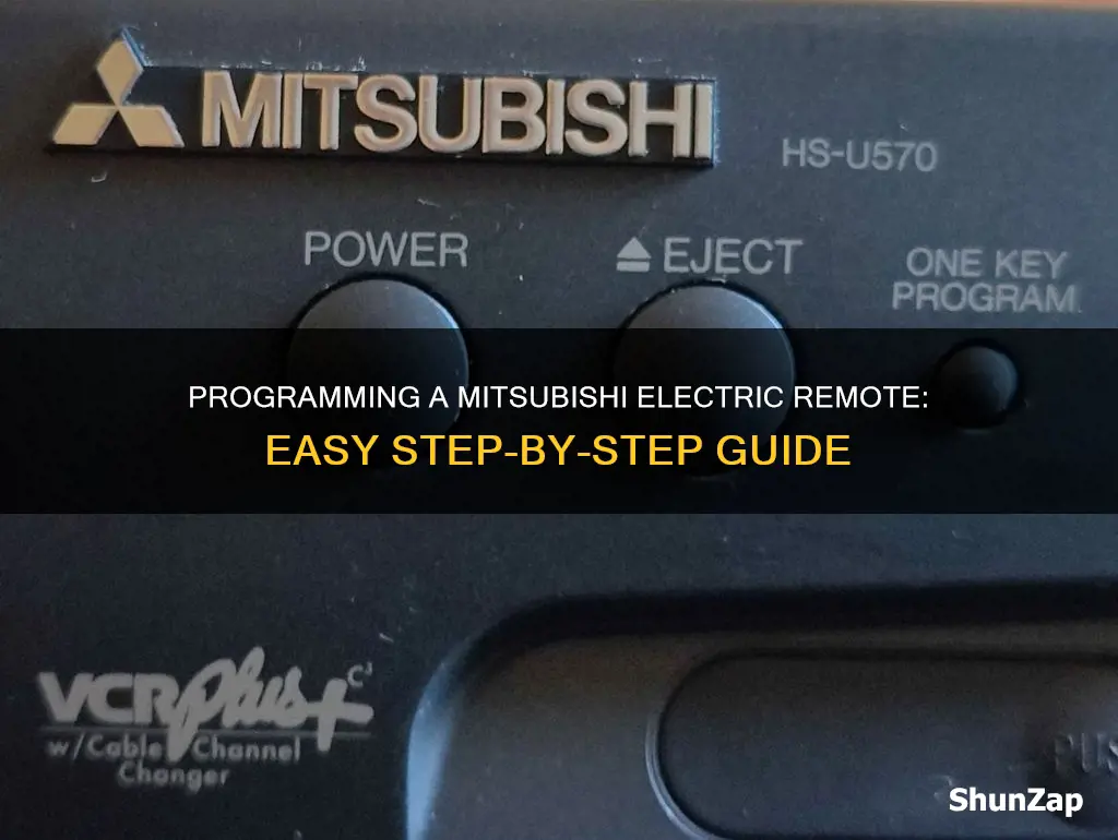 how to program a mitsubishi electric remote