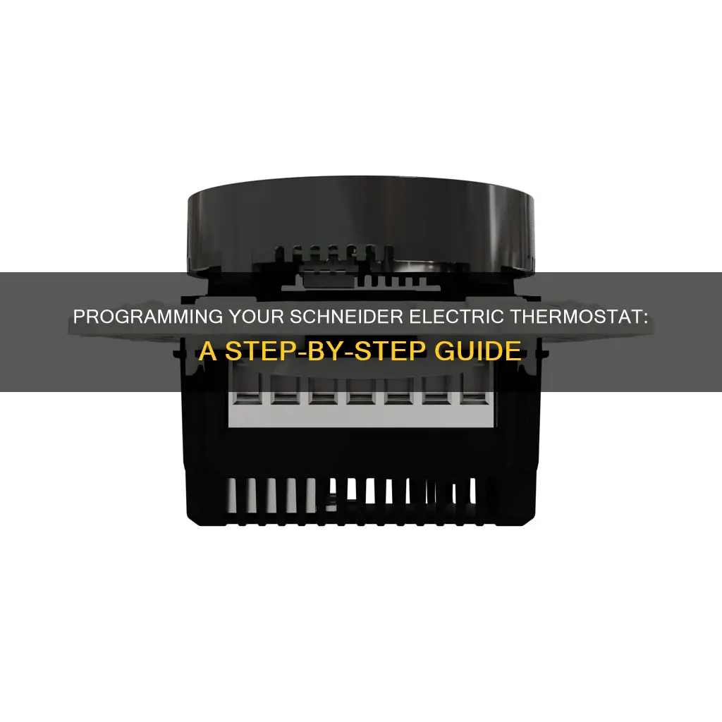 how to program a schneider electric thermostat