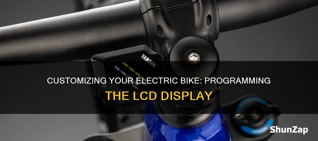 how to program electric bike lcd display