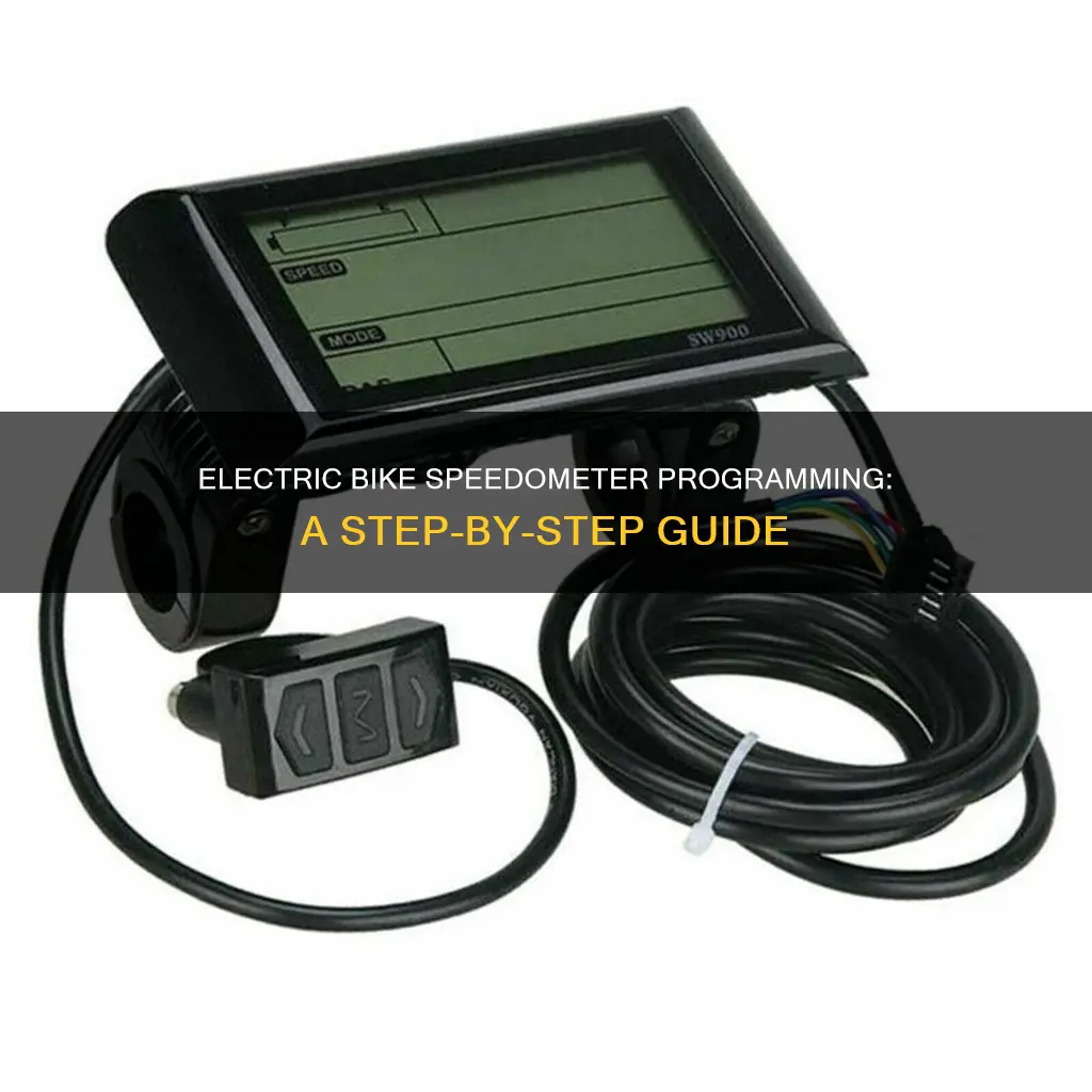 how to program electric bike speedometer