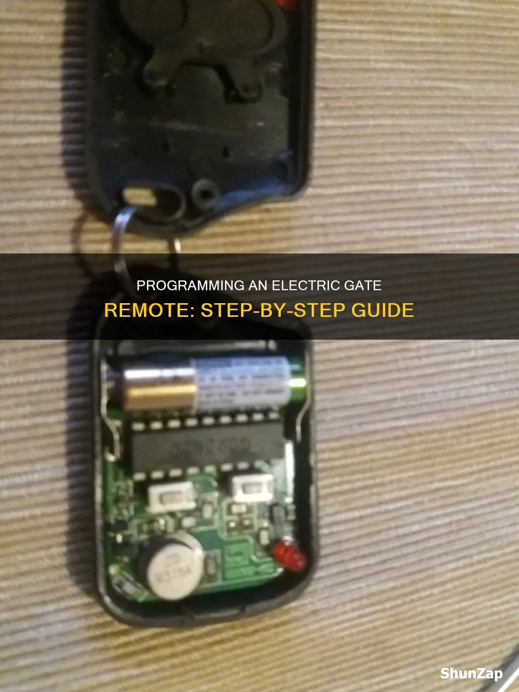how to program electric gate remote control