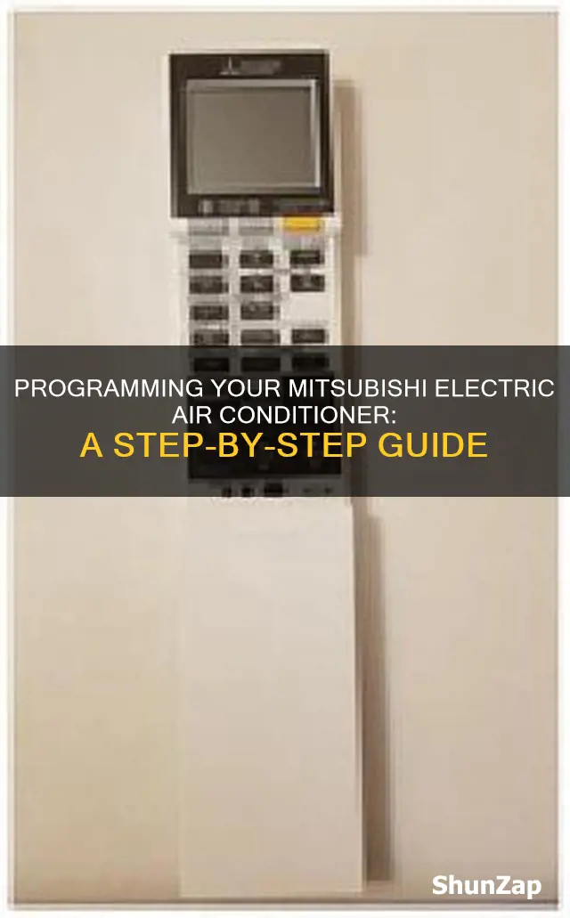 how to program mitsubishi electric air conditioner
