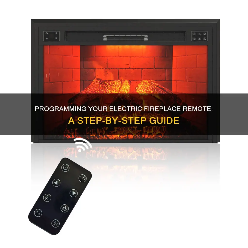 how to program remote for electric fireplace