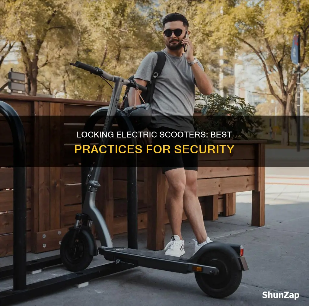 how to properly lock an electric scooter