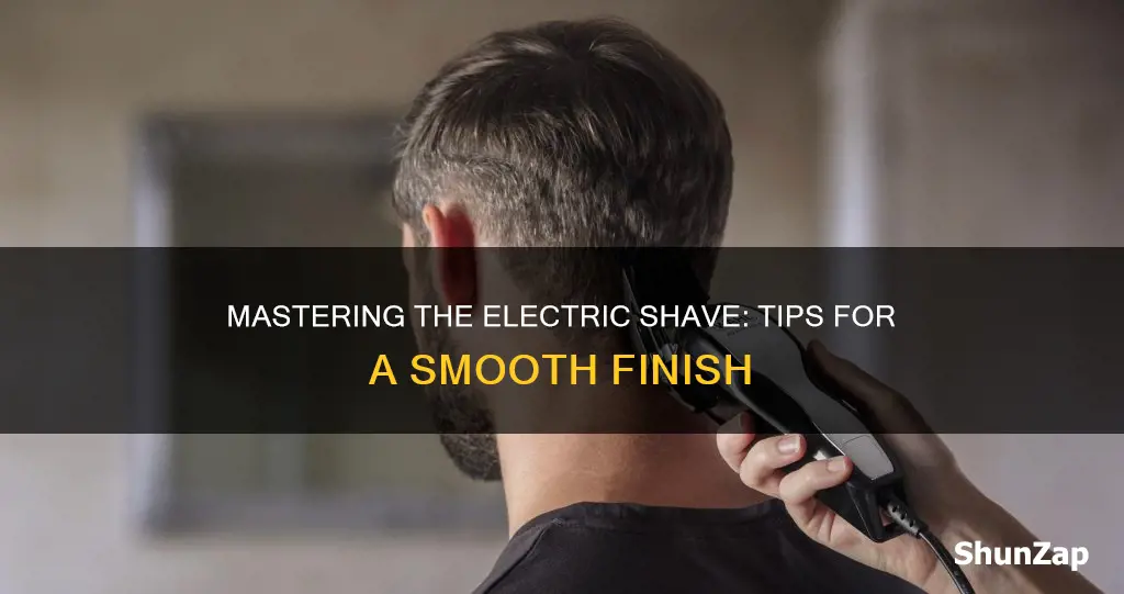 how to properly shave with electric razor