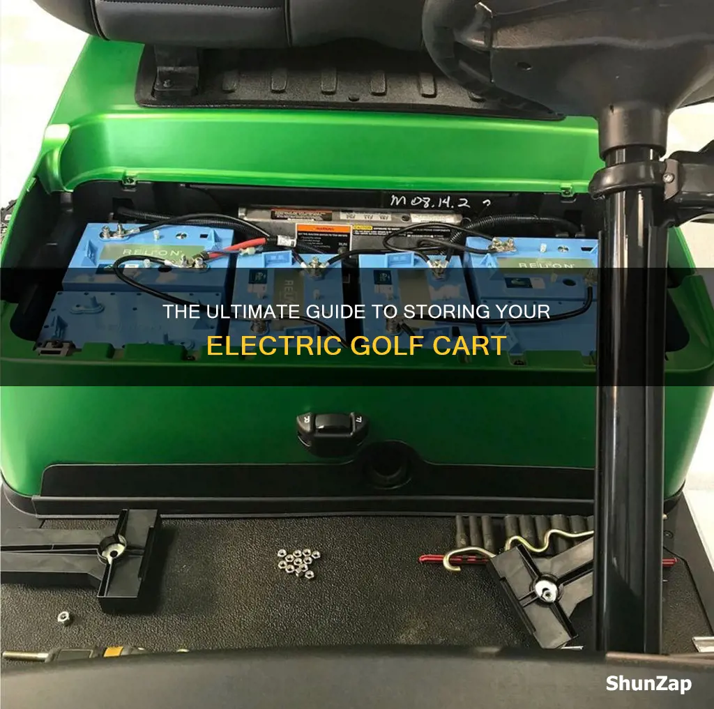 how to properly store electric golf cart