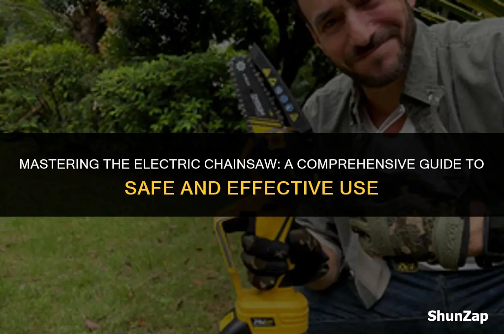 how to properly use an electric chainsaw