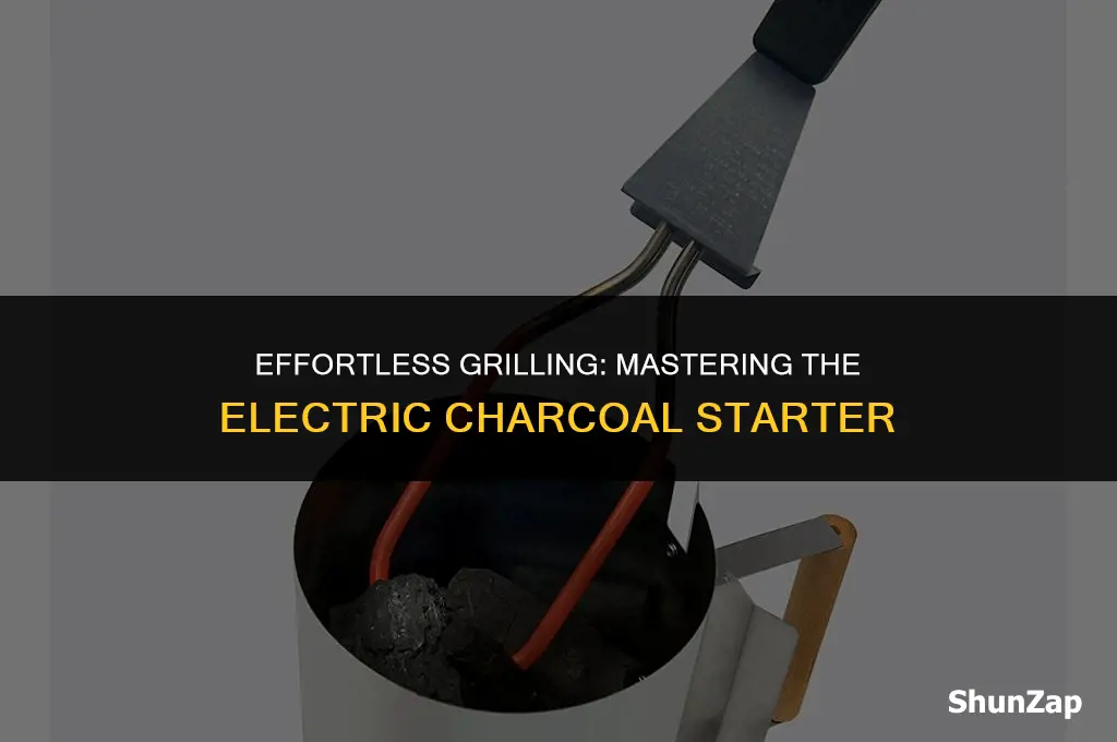 how to properly use an electric charcoal starter