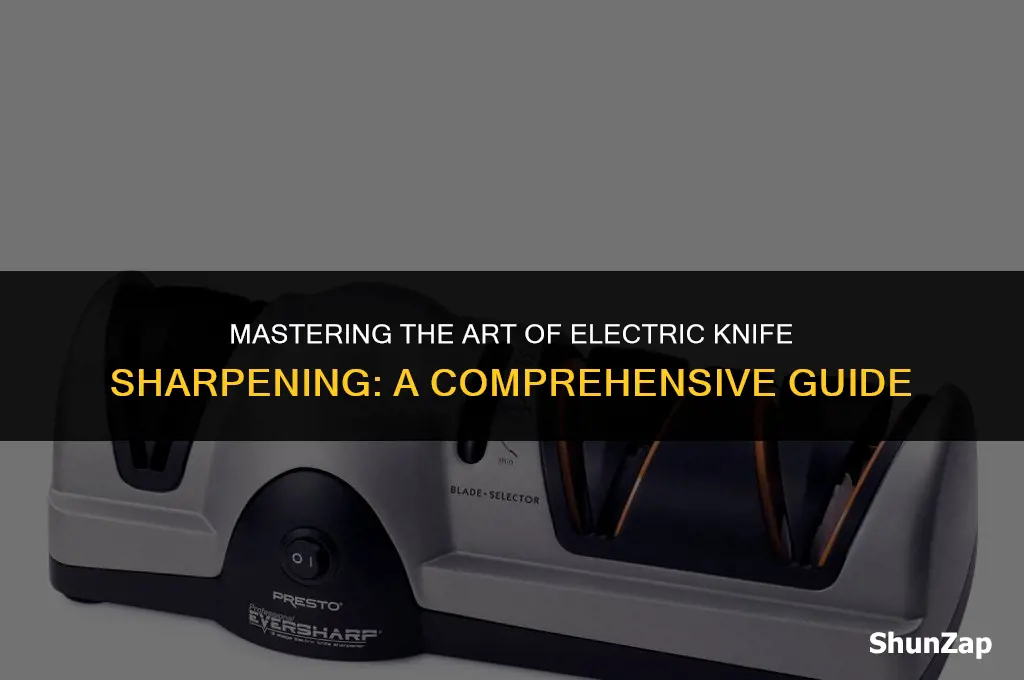 how to properly use an electric knife sharpener