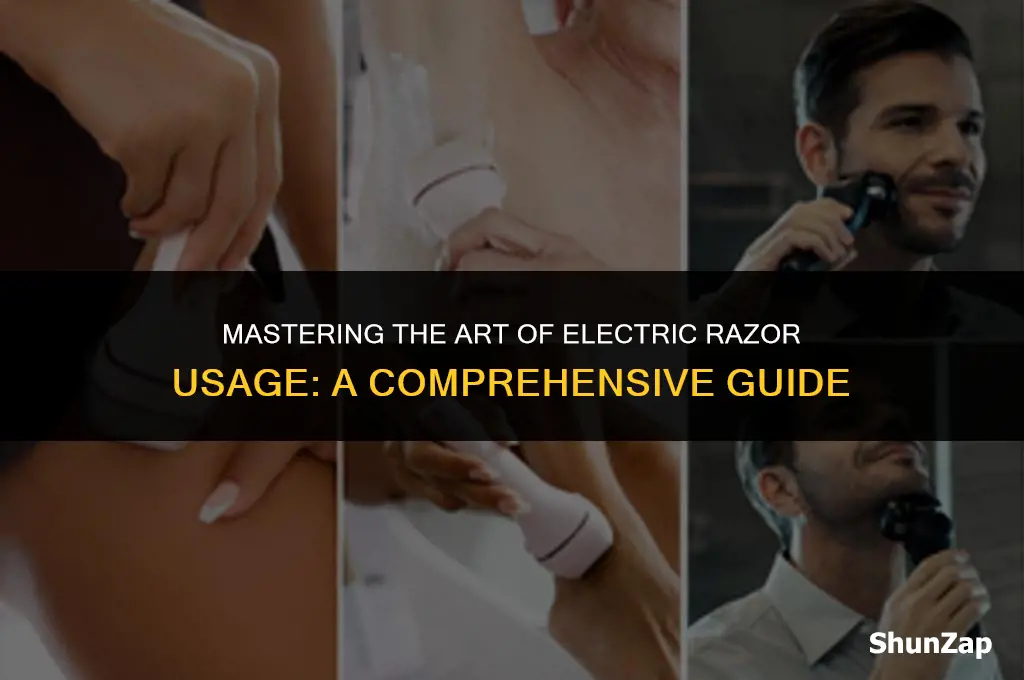 how to properly use an electric razor