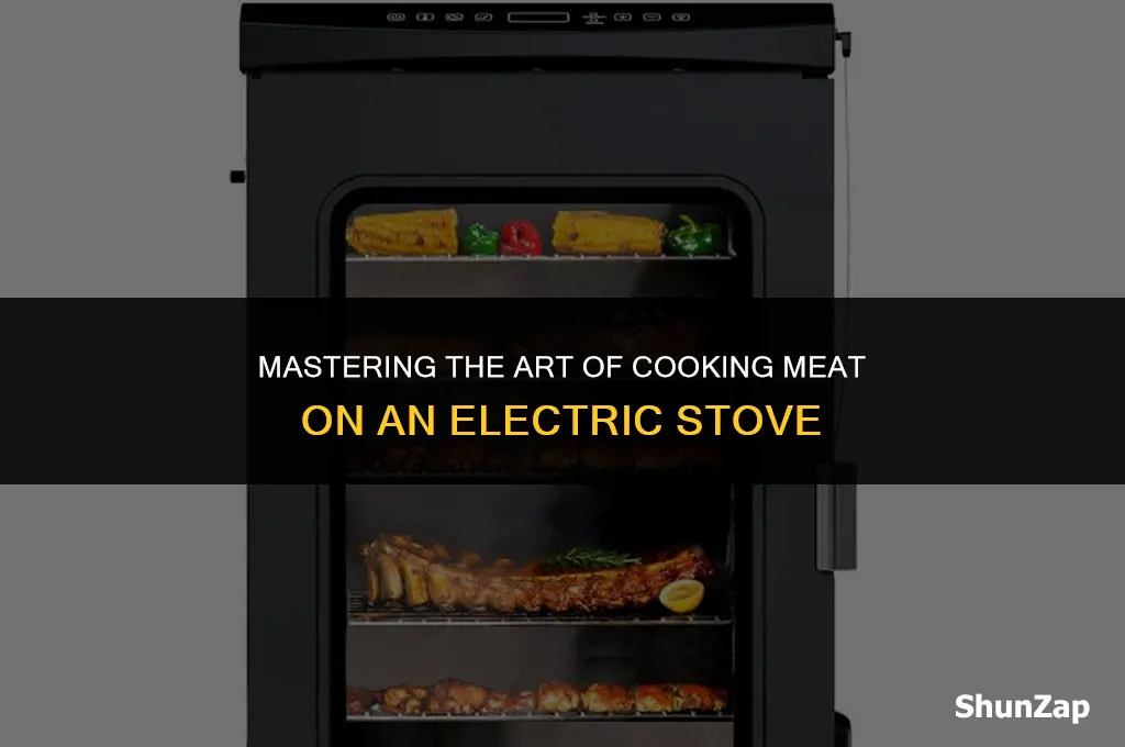 how to properly use an electric stove to cook meat