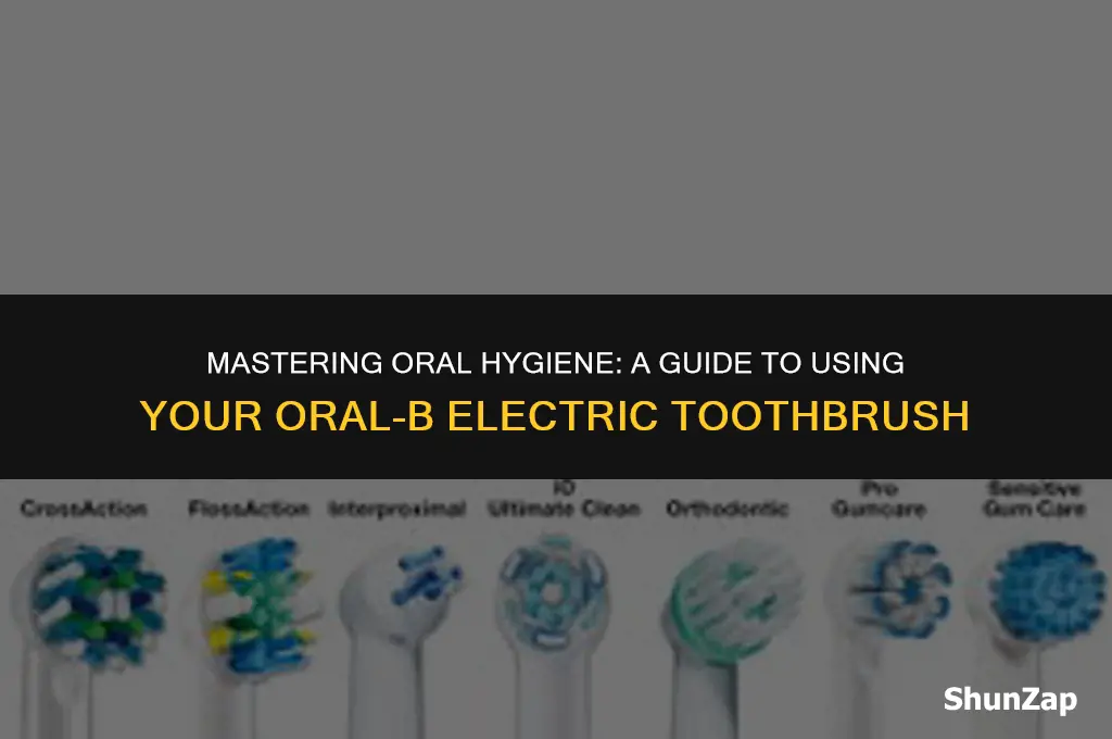 how to properly use an oral b electric toothbrush