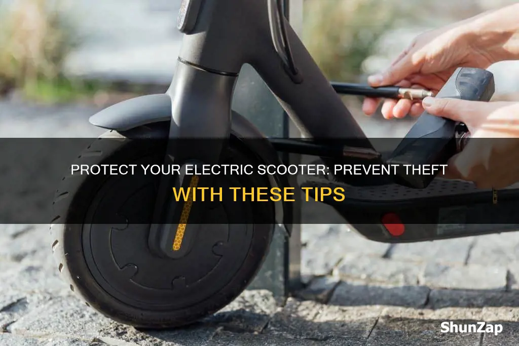 how to protect electric scooter from theft