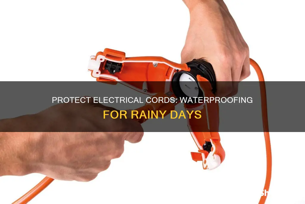 how to protect electrical cords from rain
