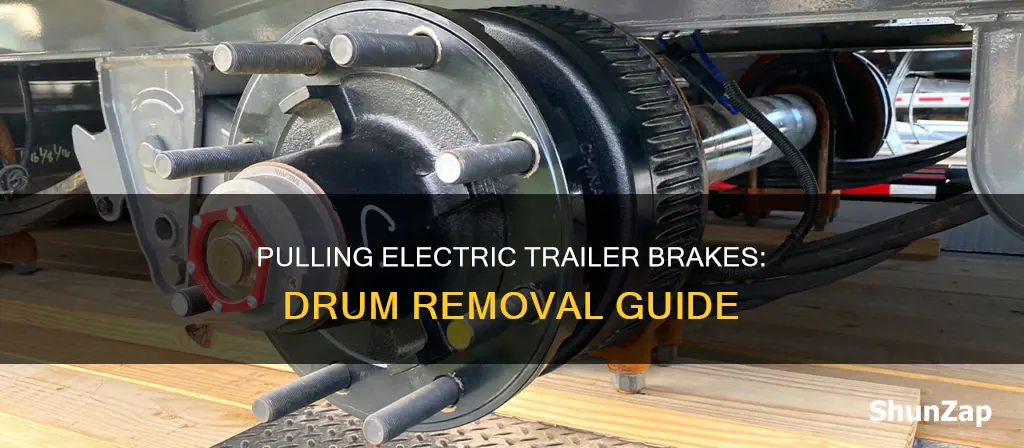 how to pull electric trailer brake drum