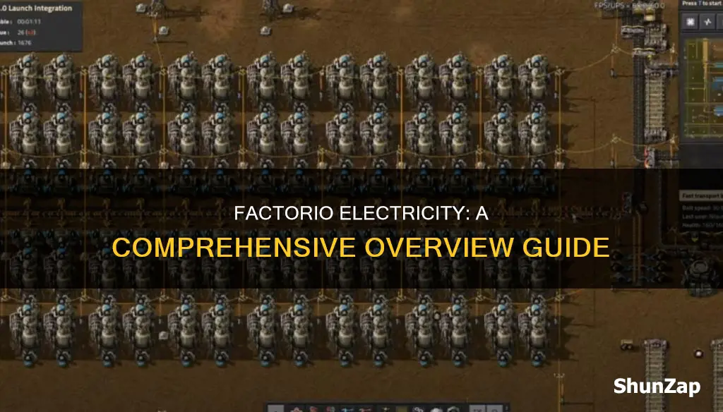 how to pull up electricity overview factorio