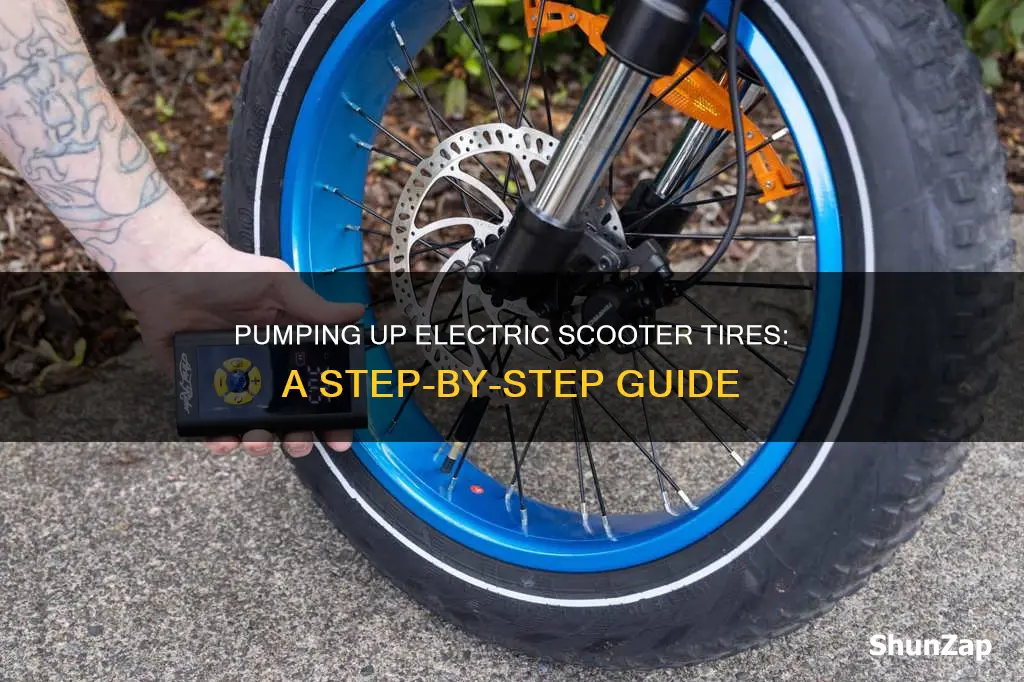 how to pump up electric scooter tire