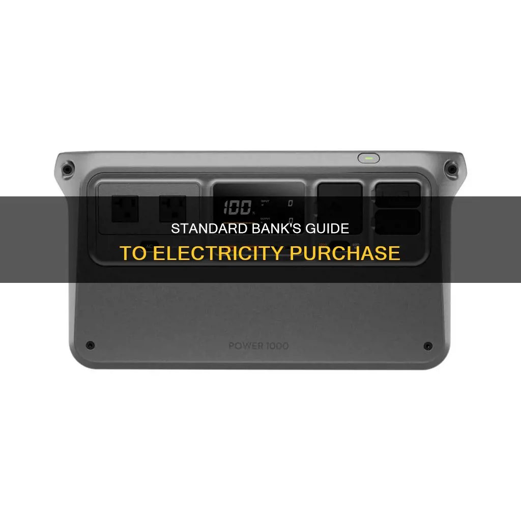 how to purchase electricity with standard bank