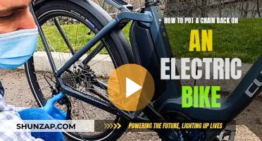 Fixing Electric Bike Chains: A Step-by-Step Guide