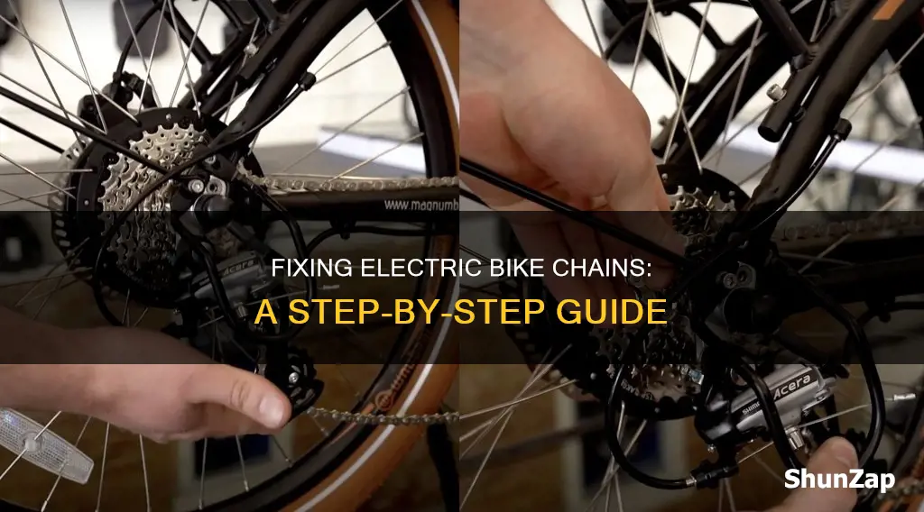 how to put a chain back on an electric bike