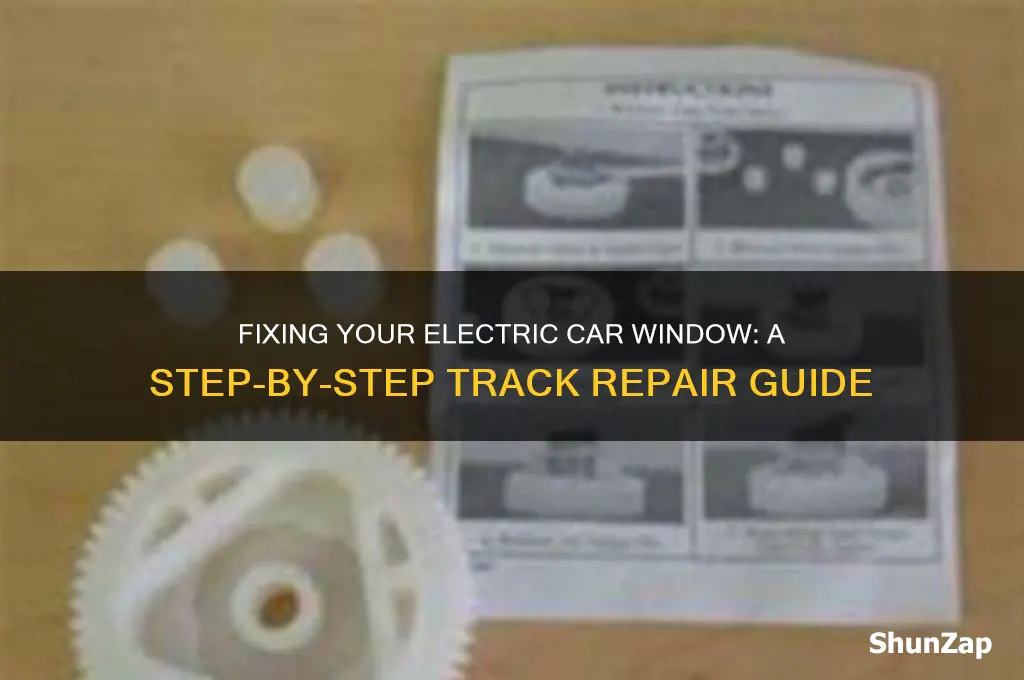 how to put a electric car window back on track