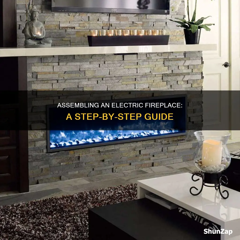 how to put a electric fireplace together