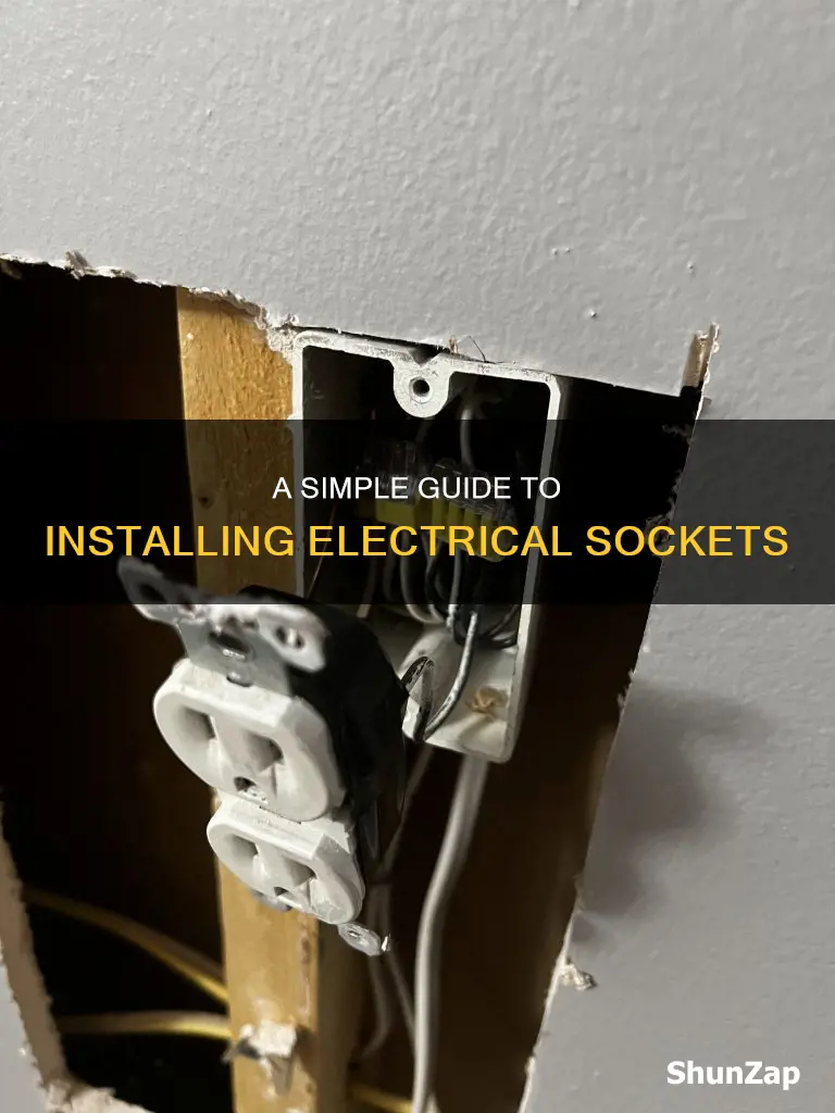 how to put a new electrical socket