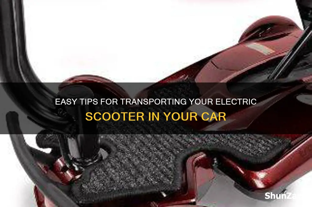 how to put an electric scooters in my car