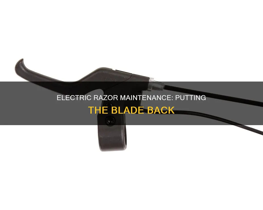 how to put back electric face razor