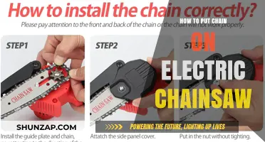 Easy Guide: Installing a Chain on Your Electric Chainsaw