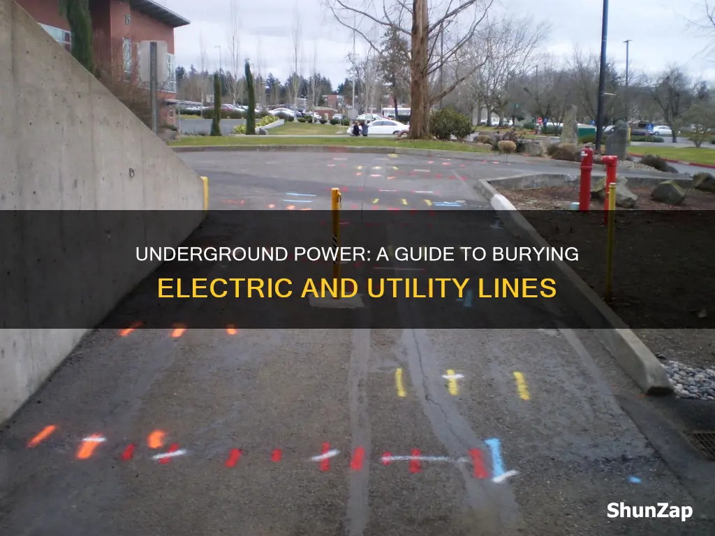 how to put electric and utilities underground