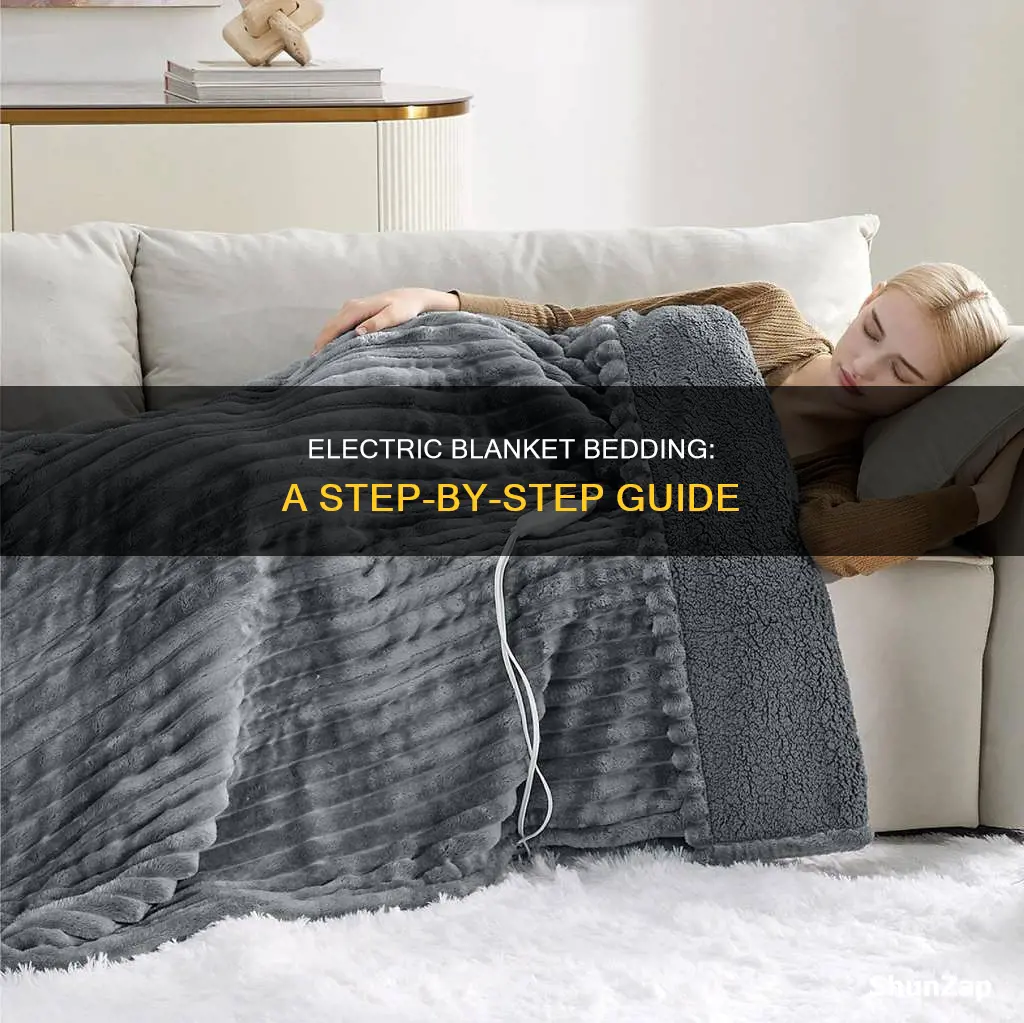 how to put electric blanket on bed