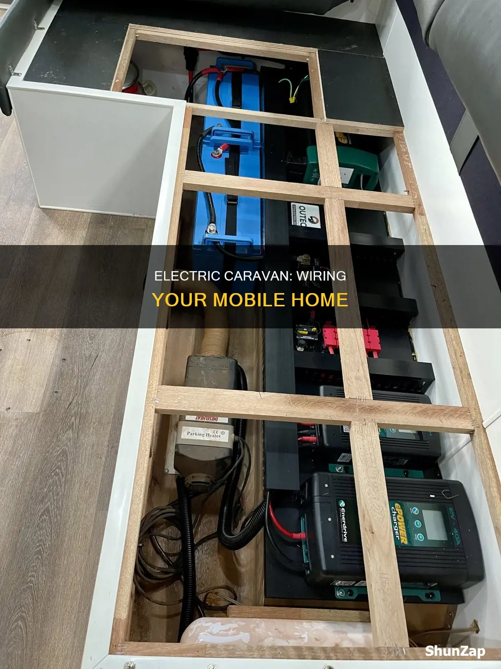 how to put electric in a caravan
