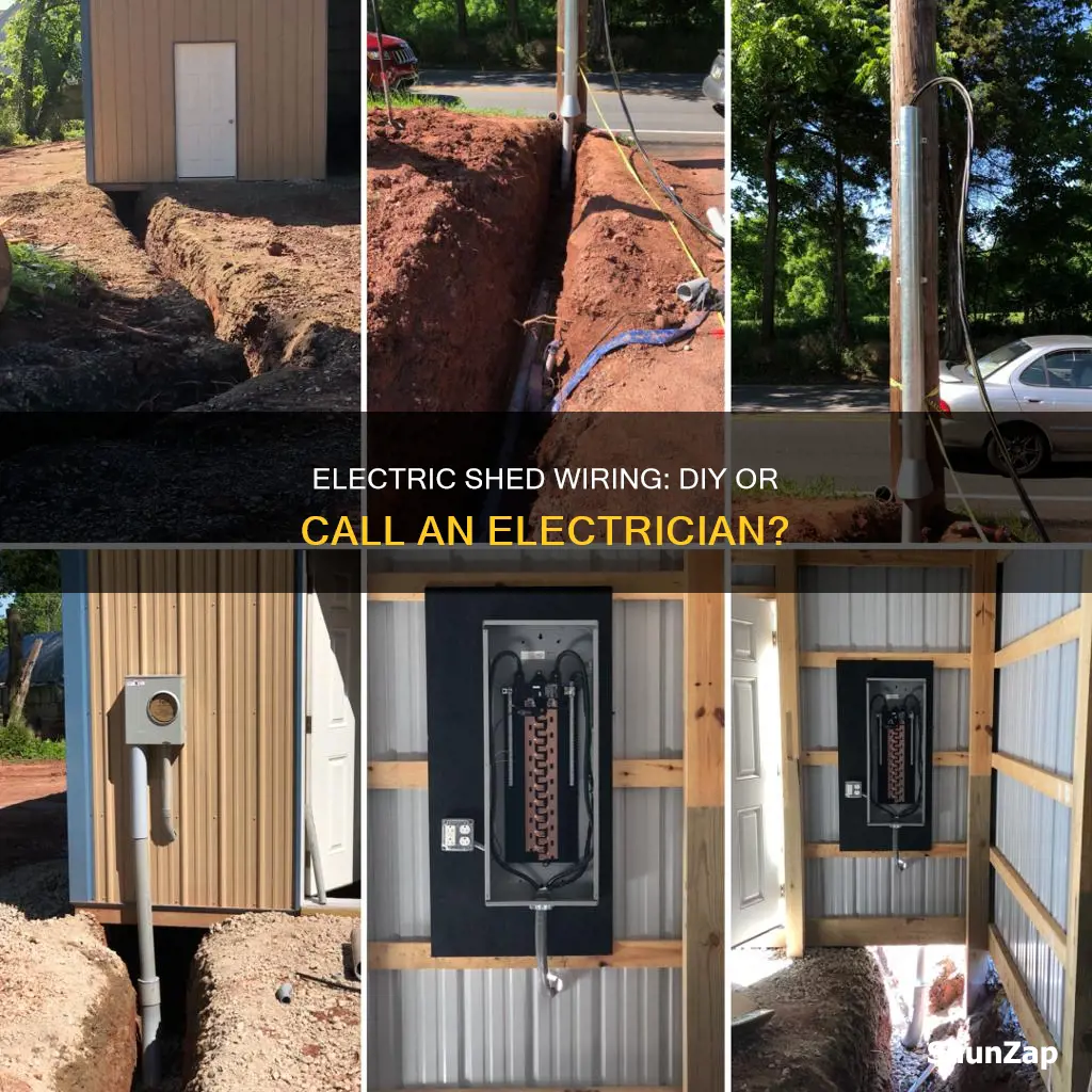 how to put electric in a shed
