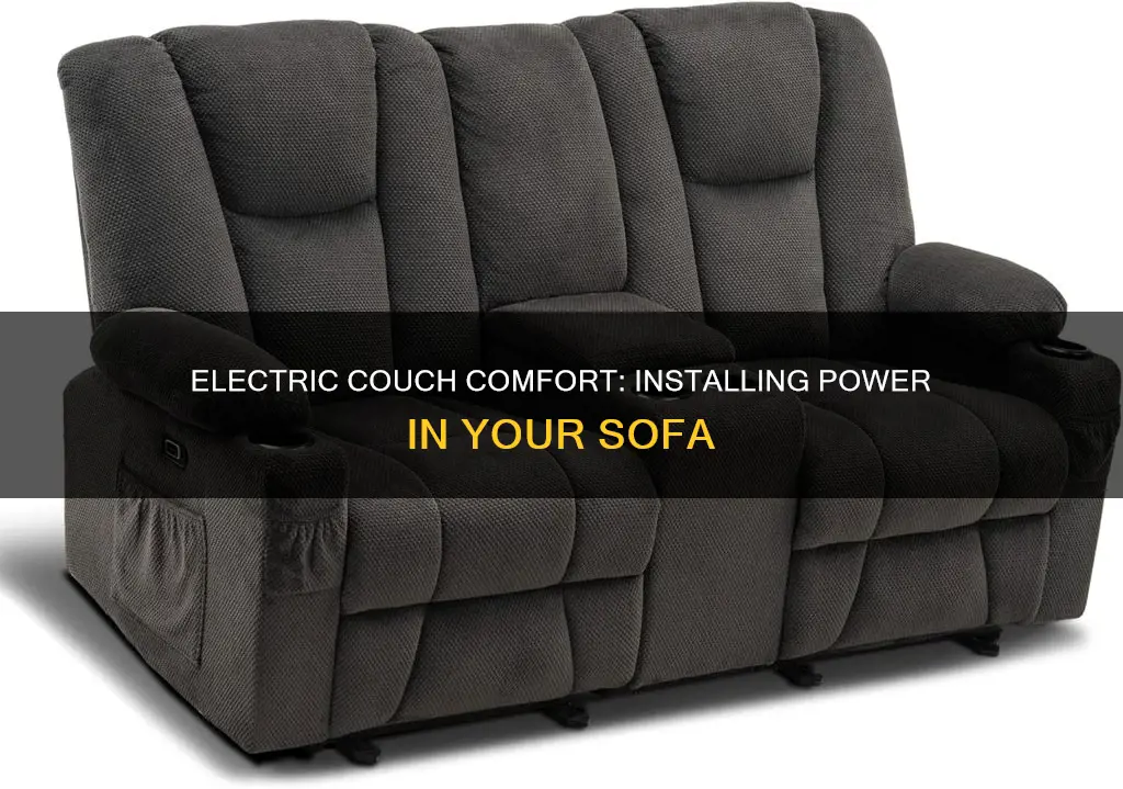 how to put electric in couch seats