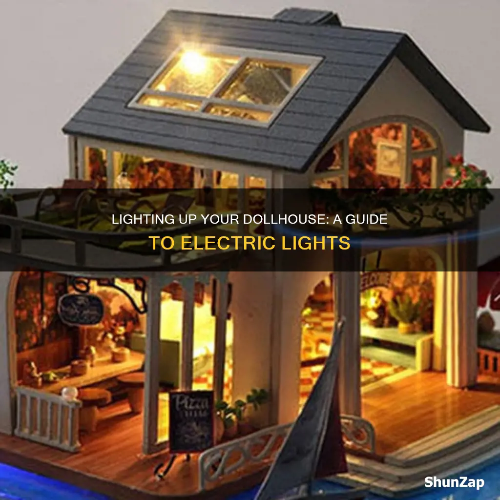 how to put electric lights in dollhouse