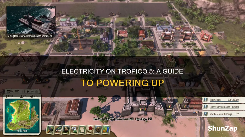 how to put electric on tropico 5