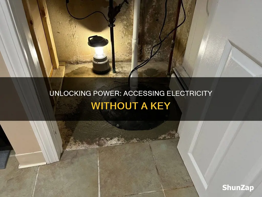 how to put electric on without key