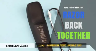 Electric Razor Disassembly and Reassembly Guide