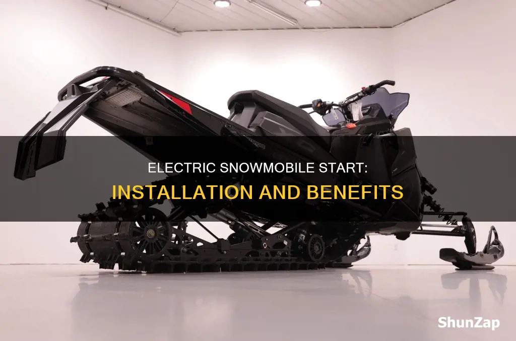 how to put electric start on snowmobile