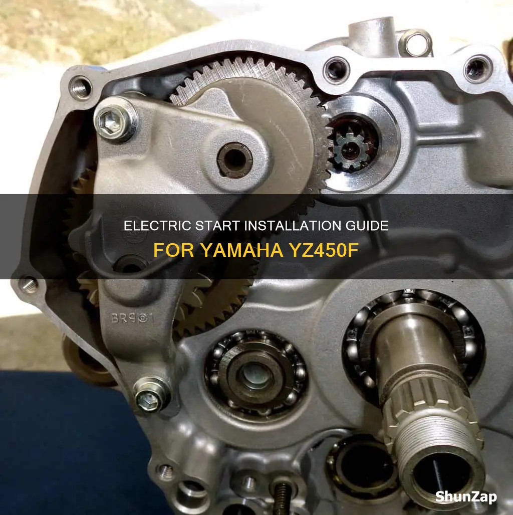 how to put electric start on yz450f