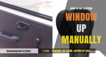 Electric Window Malfunction: Manual Override to the Rescue!