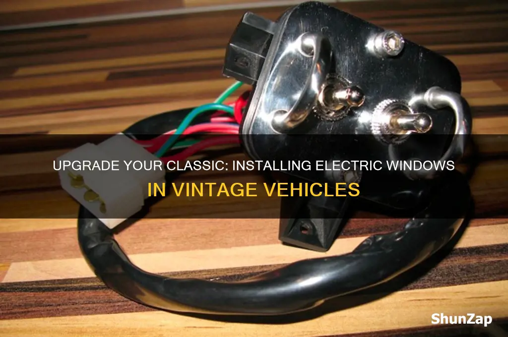 how to put electric windows in old cars