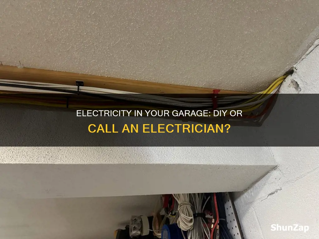 how to put electricity in a garage