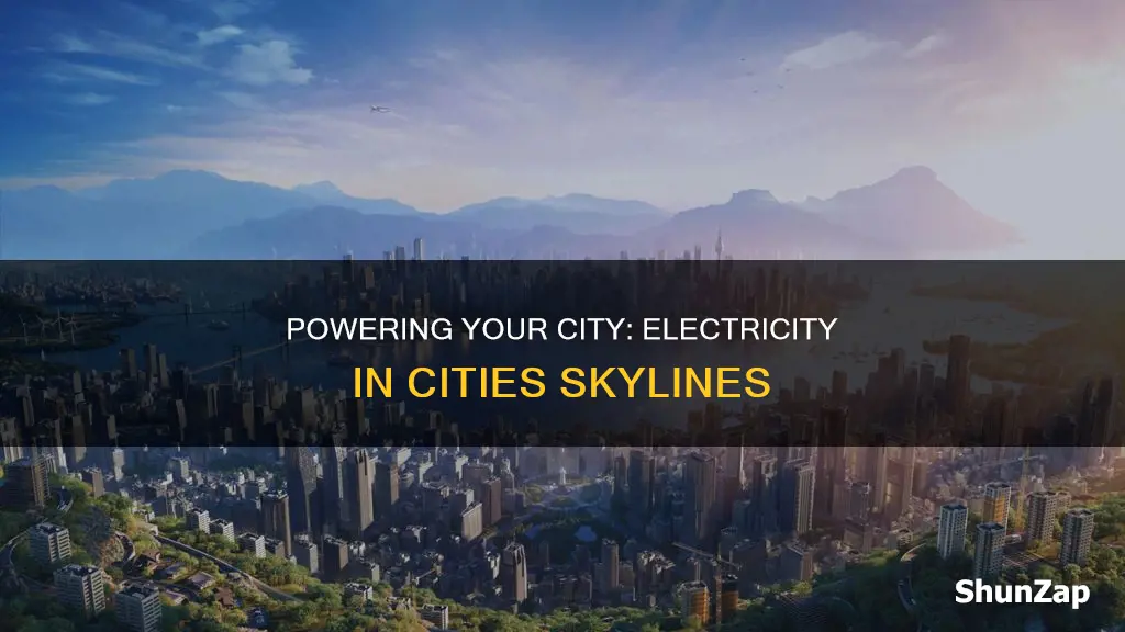 how to put electricity in cities skylines