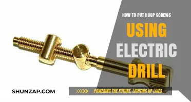 Effortless Hoop Screw Installation with an Electric Drill: A Guide