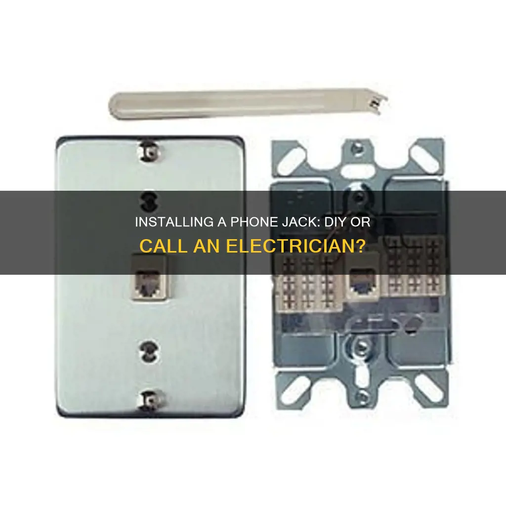 how to put in phone jack electric