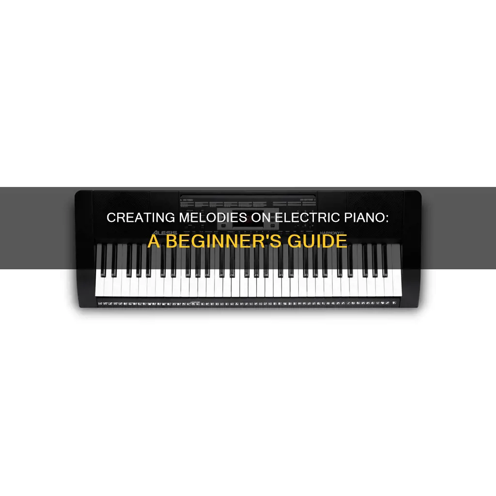 how to put melody on electric piano