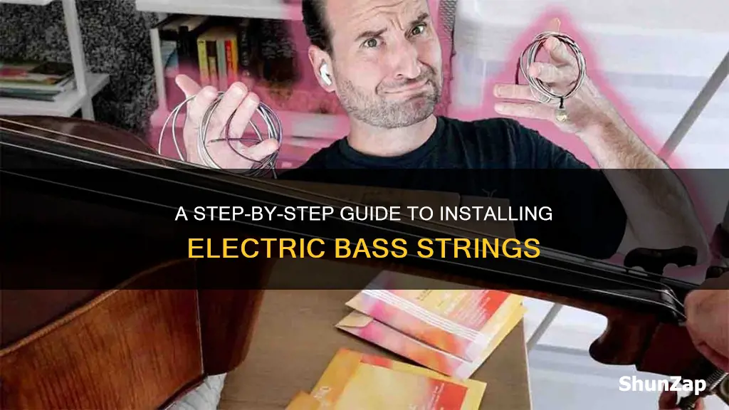 how to put on electric bass strings