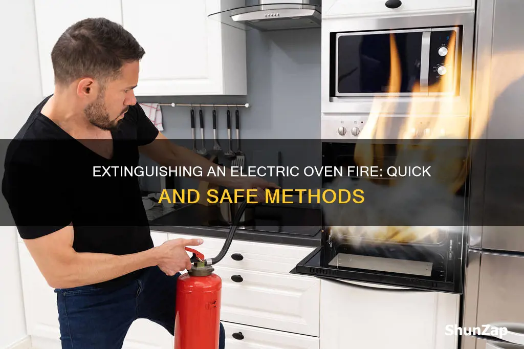 how to put out electric oven fire